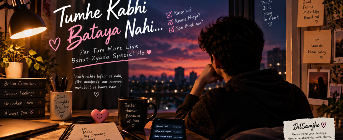 Tumhe Kabhi Bataya Nahi… Par Tum Mere Liye Bahut Zyada Special Ho ❤️‍🩹